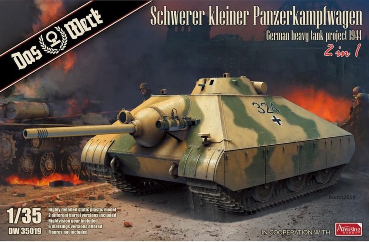 Das WErk | DW35019 | Schwerer kleiner Panzerkampfwagen 2in1 | 1:35